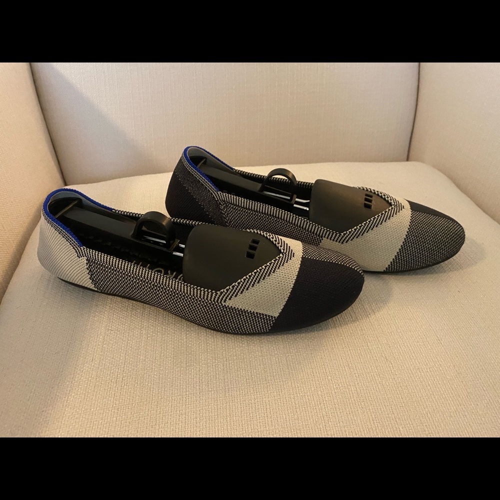 Rothy’s Black & White Plaid Captoe